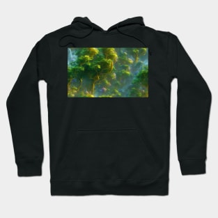 Seamless Jungle Plants Texture Patterns XII Hoodie